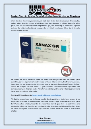 Bestes Steroid Zyklus Zum Muskelaufbau für starke Muskeln
