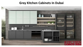 Grey Kitchen Cabinets In Dubai