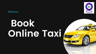 Online Cab Booking | Rideboom