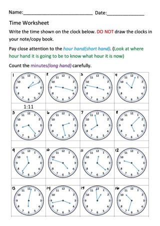 TIME ACTIVITY 1