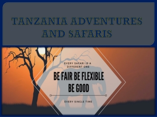 TANZANIA ADVENTURES AND SAFARIS