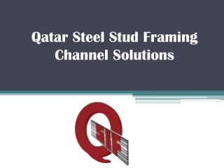 Qatar Steel Stud Framing Channel Solutions - www.qatarsteelfactory.com