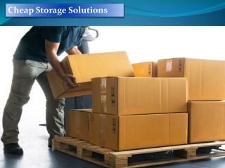 Cheap Storage Solutions