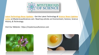 Latest Science News Updates