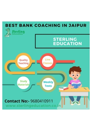 Best Bank Coaching in Jaipur Sterling Education