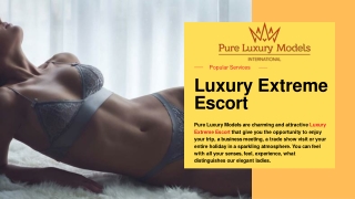 Escort Madrid - Pure Luxury Models