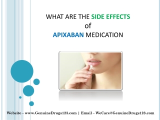 What are the Negative side effects of Eliquis