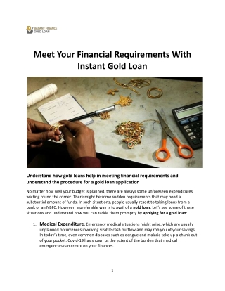 Meet Your Financial Requirements With Instant Gold Loan-converted