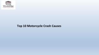 Top 10 Motorcycle Crash Causes