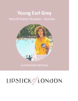 Young Earl Grey - Retro & Fashion Illustrator, Australia