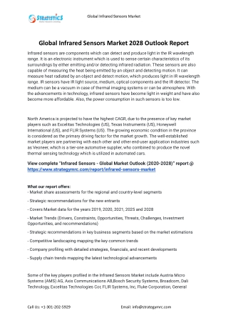 2021 Infrared Sensors Industry Global Analysis Report