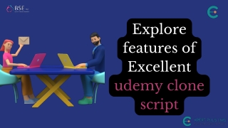 Explore features of Excellent udemy clone script