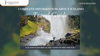 Complete Information About Iceland Travel Guide