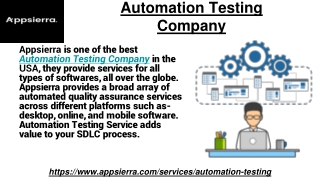 Automation Testing Company