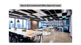 Tips to Get Commercial Office Space for Lease