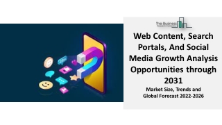 Web Content, Search Portals, And Social Media Market 2022 Global Industry Trends