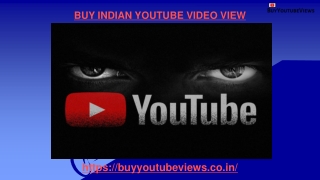 BUY INDIAN YOUTUBE VIDEO VIEW