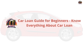 Car Loan Guide for Beginners  Know Everything About Car Loan