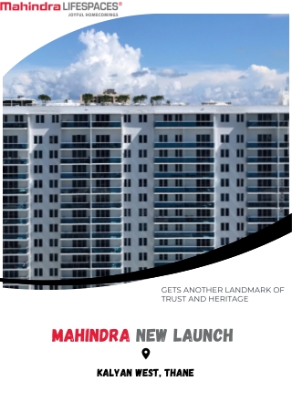 Mahindra Kalyan West Thane E Brochure