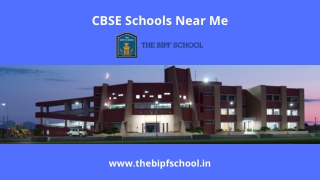 CBSE Schools Near Me