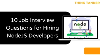 10 Job Interview Questions for Hiring NodeJS Developers