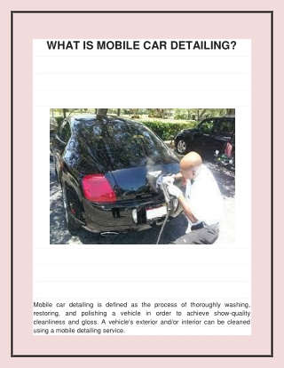 Best Mobile Car Valeting in Edmonton