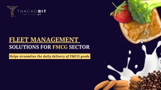 Fleet Management Software for FMCG Industry