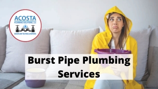 Burst Pipe Plumbing Services