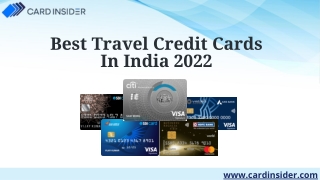 Best travel credit cards in India