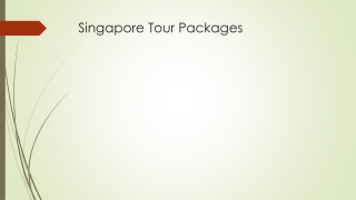 Singapore Tour Packages