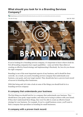 thegotoguy.co-What should you look for in a Branding Services Company