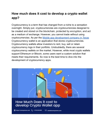 crpto wallet app - Google Docs