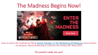 Marvel Studios' Doctor Strange in the Multiverse of Madness Releasing in Cinemas