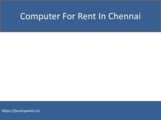 Computer For Rent In Chennai