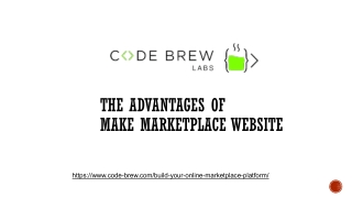 The Advantages of make marketplace Website
