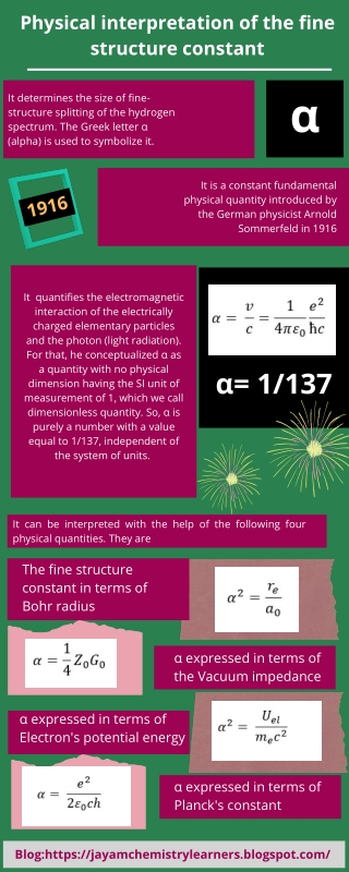 Physical interpretation of the fine structure constant