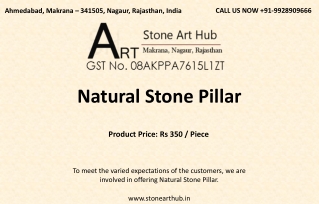 Natural Stone Pillar - Stone Art Hub