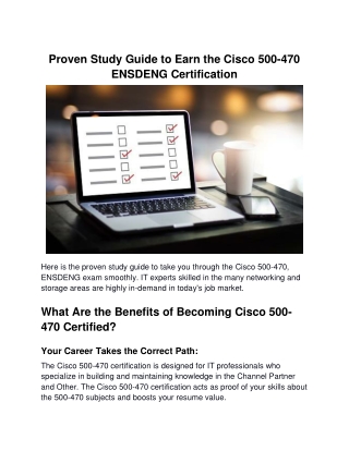 Interactive 500-470 Practice Exam