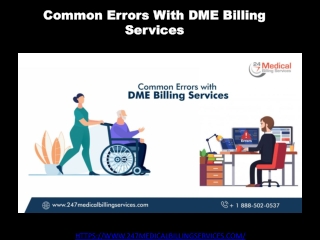 Common Errors With DME Billing Services