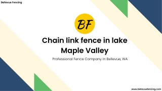 Professional chain link fence in lake maple valley