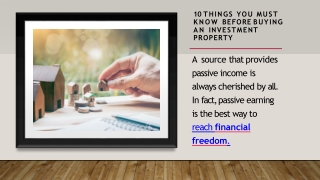 10 Things You Must Know Before Buying an Investment Property
