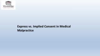 Express vs. Implied Consent in Medical Malpractice