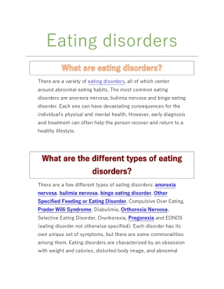 The Complete Guide to Eating disorders and How it Affects Your Life