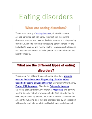 The Complete Guide to Eating disorders and How it Affects Your Life