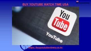 BUY YOUTUBE WATCH TIME USA