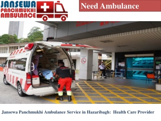 Jansewa Panchmukhi Ambulance Service in Hazaribagh:  Health Care Provider