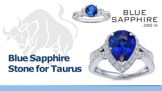 Blue Sapphire Stone for Taurus