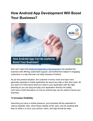 How Android App Development Will Boost Your Business