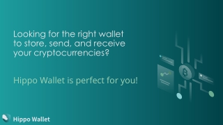 Hippo Wallet - the Most Trusted Crypto Wallet