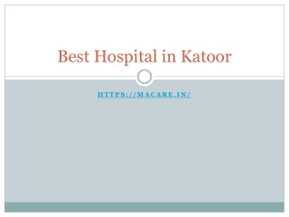 Best Hospital in Katoor